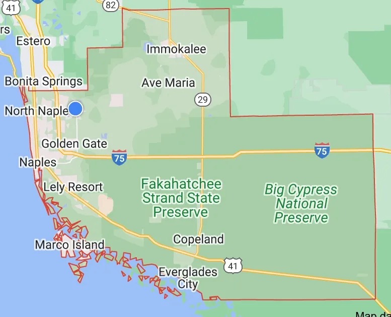 Collier County Zoom Map