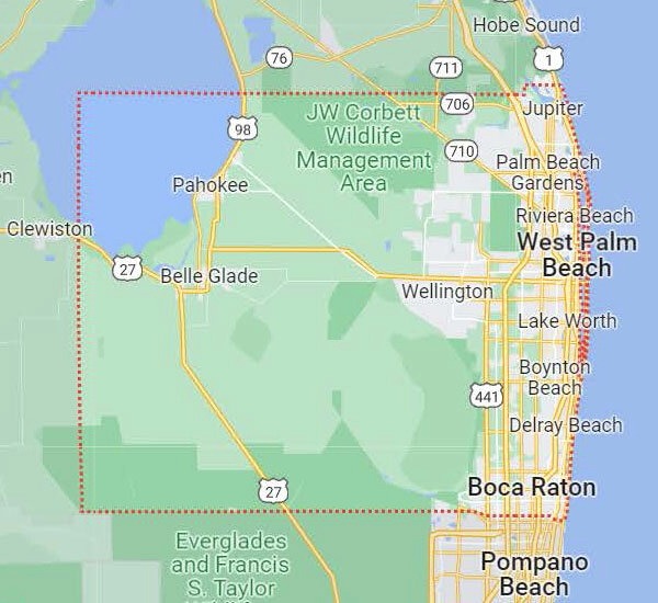 Palm Beach County Map